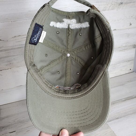 Baton Rouge Zoo Embroidered Tiger Logo Green Baseball Cap OSFM Adjustable Hat - Picture 6 of 7